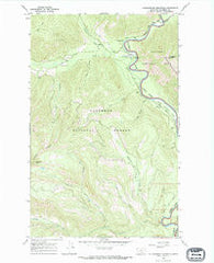 Huckleberry Mountain Montana Historical topographic map, 1:24000 scale, 7.5 X 7.5 Minute, Year 1966