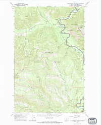 Huckleberry Mountain Montana Historical topographic map, 1:24000 scale, 7.5 X 7.5 Minute, Year 1966