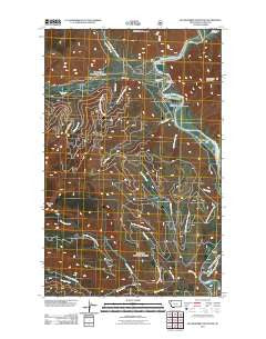 Huckleberry Mountain Montana Historical topographic map, 1:24000 scale, 7.5 X 7.5 Minute, Year 2011