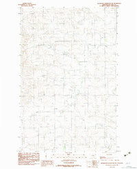 Hudiburgh Reservoir NW Montana Historical topographic map, 1:24000 scale, 7.5 X 7.5 Minute, Year 1983