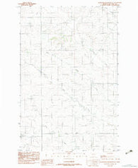 Hudiburgh Reservoir SE Montana Historical topographic map, 1:24000 scale, 7.5 X 7.5 Minute, Year 1983