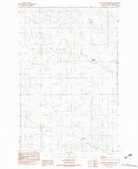 Hudiburgh Reservoir Montana Historical topographic map, 1:24000 scale, 7.5 X 7.5 Minute, Year 1983