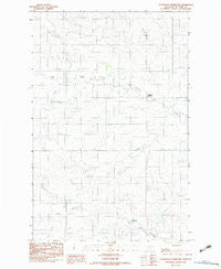 Hudiburgh Reservoir Montana Historical topographic map, 1:24000 scale, 7.5 X 7.5 Minute, Year 1983