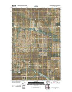 Hudiburgh Reservoir Montana Historical topographic map, 1:24000 scale, 7.5 X 7.5 Minute, Year 2011