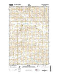 Hudiburgh Reservoir Montana Current topographic map, 1:24000 scale, 7.5 X 7.5 Minute, Year 2014