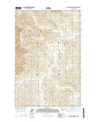 Hudiburgh Reservoir NW Montana Current topographic map, 1:24000 scale, 7.5 X 7.5 Minute, Year 2014