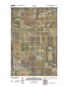 Hudiburgh Reservoir SE Montana Historical topographic map, 1:24000 scale, 7.5 X 7.5 Minute, Year 2011