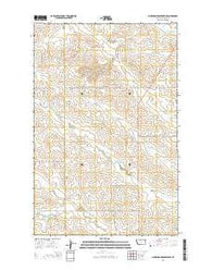 Hudiburgh Reservoir SE Montana Current topographic map, 1:24000 scale, 7.5 X 7.5 Minute, Year 2014