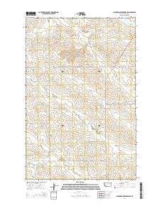 Hudiburgh Reservoir SE Montana Current topographic map, 1:24000 scale, 7.5 X 7.5 Minute, Year 2014