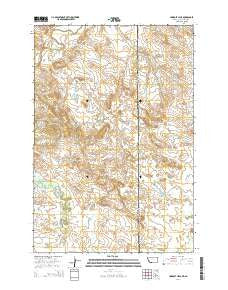 Humbolt Hills Montana Current topographic map, 1:24000 scale, 7.5 X 7.5 Minute, Year 2014