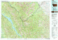 Hungry Horse Reservoir Montana Historical topographic map, 1:100000 scale, 30 X 60 Minute, Year 1981
