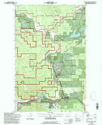 Hungry Horse Montana Historical topographic map, 1:24000 scale, 7.5 X 7.5 Minute, Year 1994
