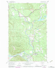 Hungry Horse Montana Historical topographic map, 1:24000 scale, 7.5 X 7.5 Minute, Year 1962