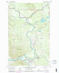 Hungry Horse Montana Historical topographic map, 1:24000 scale, 7.5 X 7.5 Minute, Year 1962