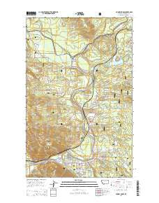 Hungry Horse Montana Current topographic map, 1:24000 scale, 7.5 X 7.5 Minute, Year 2014