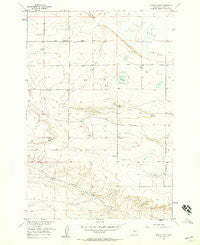 Hunter Lake Montana Historical topographic map, 1:24000 scale, 7.5 X 7.5 Minute, Year 1956