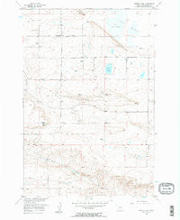 Hunter Lake Montana Historical topographic map, 1:24000 scale, 7.5 X 7.5 Minute, Year 1956