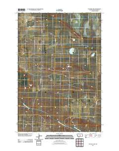 Hunter Lake Montana Historical topographic map, 1:24000 scale, 7.5 X 7.5 Minute, Year 2011