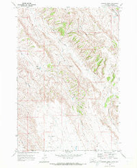 Hunters Creek Montana Historical topographic map, 1:24000 scale, 7.5 X 7.5 Minute, Year 1969