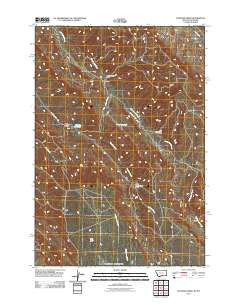 Hunters Creek Montana Historical topographic map, 1:24000 scale, 7.5 X 7.5 Minute, Year 2011