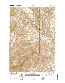 Hunters Hot Springs Montana Current topographic map, 1:24000 scale, 7.5 X 7.5 Minute, Year 2014
