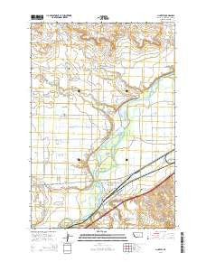 Huntley Montana Current topographic map, 1:24000 scale, 7.5 X 7.5 Minute, Year 2014