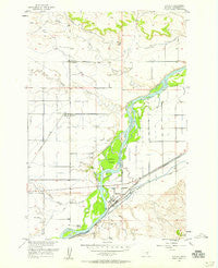 Huntley Montana Historical topographic map, 1:24000 scale, 7.5 X 7.5 Minute, Year 1956