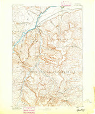 Huntley Montana Historical topographic map, 1:125000 scale, 30 X 30 Minute, Year 1893