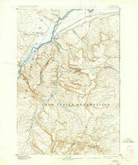 Huntley Montana Historical topographic map, 1:125000 scale, 30 X 30 Minute, Year 1893