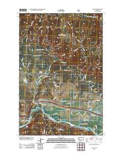 Huson Montana Historical topographic map, 1:24000 scale, 7.5 X 7.5 Minute, Year 2011