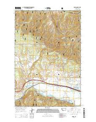 Huson Montana Current topographic map, 1:24000 scale, 7.5 X 7.5 Minute, Year 2014