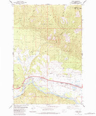 Huson Montana Historical topographic map, 1:24000 scale, 7.5 X 7.5 Minute, Year 1984