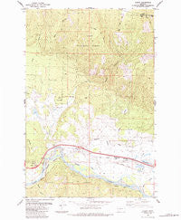 Huson Montana Historical topographic map, 1:24000 scale, 7.5 X 7.5 Minute, Year 1984