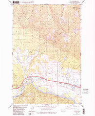 Huson Montana Historical topographic map, 1:24000 scale, 7.5 X 7.5 Minute, Year 1984