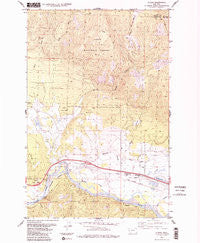 Huson Montana Historical topographic map, 1:24000 scale, 7.5 X 7.5 Minute, Year 1984