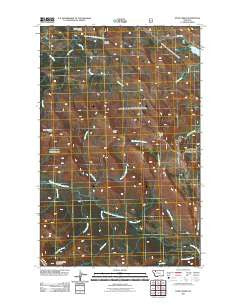 Hyde Creek Montana Historical topographic map, 1:24000 scale, 7.5 X 7.5 Minute, Year 2011