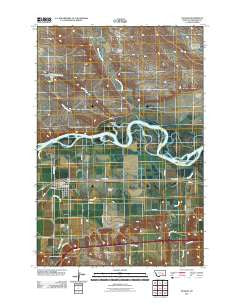 Hysham Montana Historical topographic map, 1:24000 scale, 7.5 X 7.5 Minute, Year 2011
