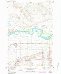 Hysham Montana Historical topographic map, 1:24000 scale, 7.5 X 7.5 Minute, Year 1960
