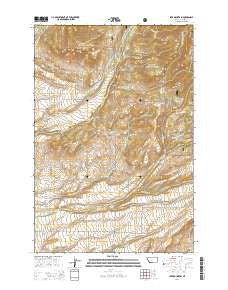 Ibex Mountain Montana Current topographic map, 1:24000 scale, 7.5 X 7.5 Minute, Year 2014