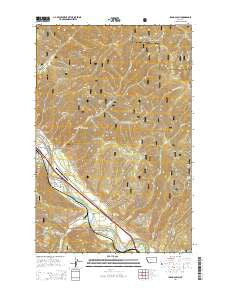 Idaho Gulch Montana Current topographic map, 1:24000 scale, 7.5 X 7.5 Minute, Year 2014