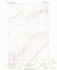 Ihmsen Well Montana Historical topographic map, 1:24000 scale, 7.5 X 7.5 Minute, Year 1969
