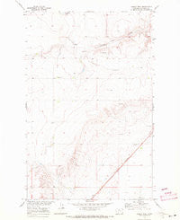 Ihmsen Well Montana Historical topographic map, 1:24000 scale, 7.5 X 7.5 Minute, Year 1969