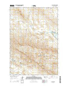 Ikey Creek Montana Current topographic map, 1:24000 scale, 7.5 X 7.5 Minute, Year 2014