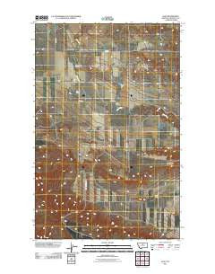 Iliad Montana Historical topographic map, 1:24000 scale, 7.5 X 7.5 Minute, Year 2011