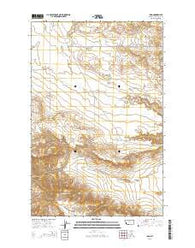 Iliad Montana Current topographic map, 1:24000 scale, 7.5 X 7.5 Minute, Year 2014