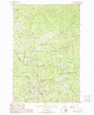 Illinois Peak Montana Historical topographic map, 1:24000 scale, 7.5 X 7.5 Minute, Year 1988