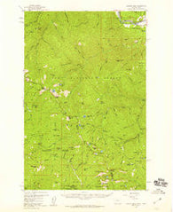 Illnois Peak Montana Historical topographic map, 1:62500 scale, 15 X 15 Minute, Year 1957