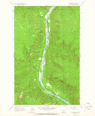 Inch Mountain Montana Historical topographic map, 1:24000 scale, 7.5 X 7.5 Minute, Year 1963