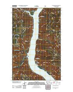 Inch Mountain Montana Historical topographic map, 1:24000 scale, 7.5 X 7.5 Minute, Year 2011