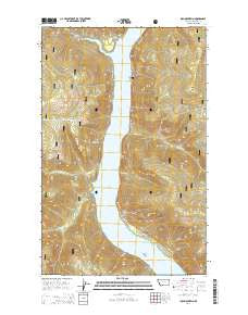 Inch Mountain Montana Current topographic map, 1:24000 scale, 7.5 X 7.5 Minute, Year 2014